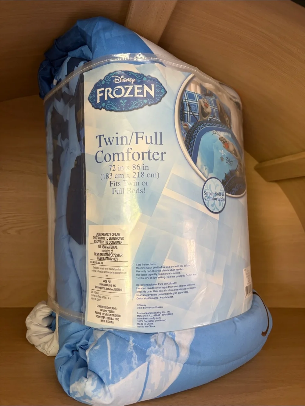 NIB• Disney Frozen OLAF Twin/Full Comforter | 72”x86”